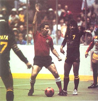 The Lazers and MISL ref Joe Rudy